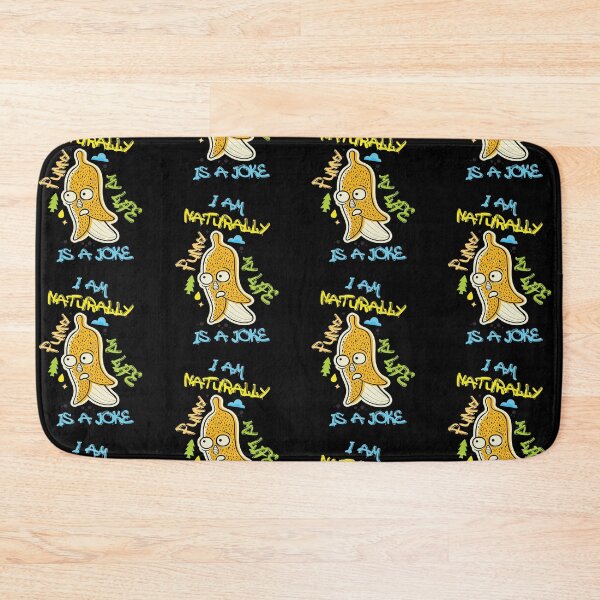 Item preview, I Am Naturally Funny My Life Is A Joke,Funny Joke Quote,Ridiculous Colorful Graffiti Banana Design designed and sold by pedrored369.