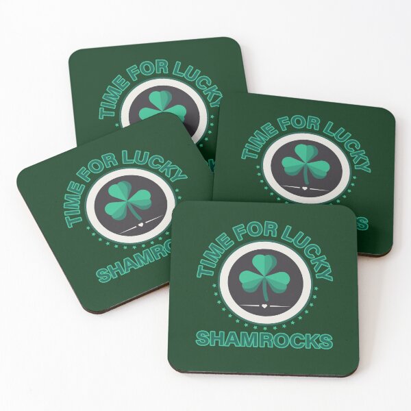 Item preview, Time for lucky Shamrocks three leaf clover designed and sold by onzpacesdesign.