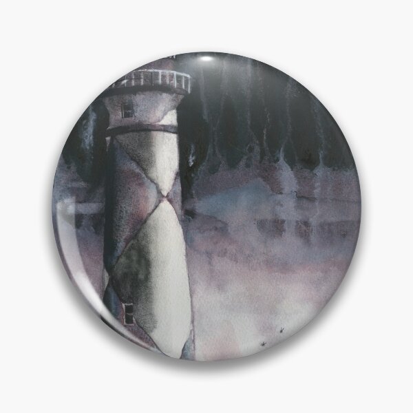 Item preview, Cape Lookout lighthouse in the Outer Banks, North Carolina.  Monochromatic B&W artwork Cape Lookout lighthouse OBX designed and sold by rfoxphoto.