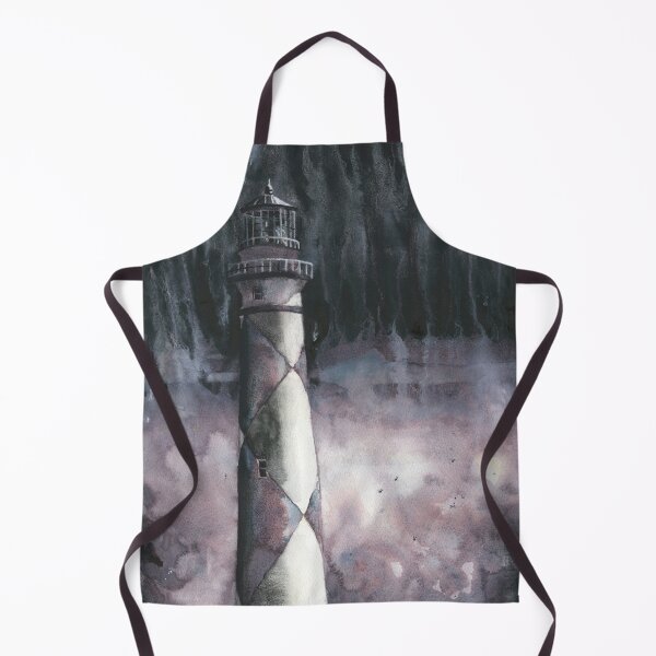 Item preview, Cape Lookout lighthouse in the Outer Banks, North Carolina. Monochromatic B&W artwork Cape Lookout lighthouse OBX designed and sold by rfoxphoto.