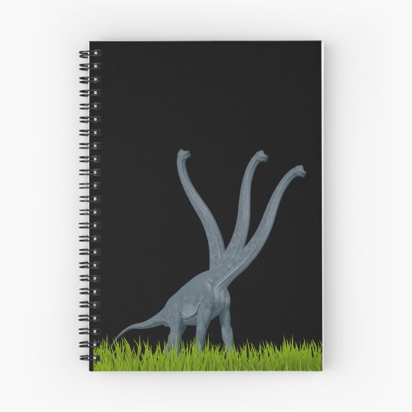 Item preview, Three-necked dinosaur (grass edition, in black) designed and sold by CosmicStory.
