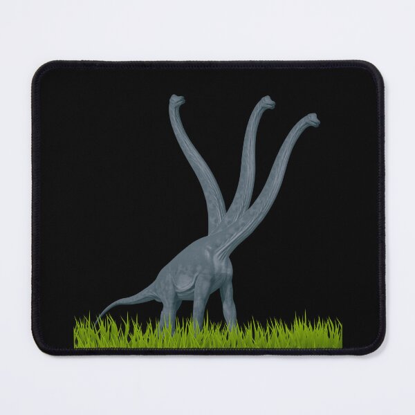 Item preview, Three-necked dinosaur (grass edition, in black) designed and sold by CosmicStory.