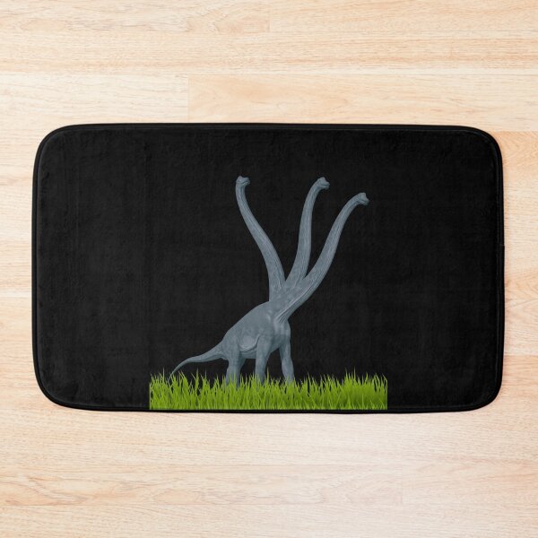 Item preview, Three-necked dinosaur (grass edition, in black) designed and sold by CosmicStory.