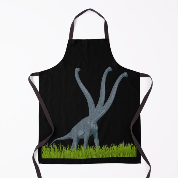 Item preview, Three-necked dinosaur (grass edition, in black) designed and sold by CosmicStory.