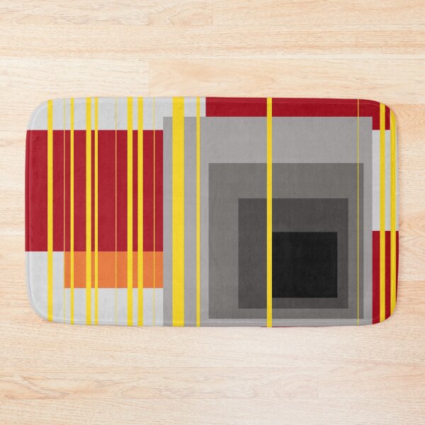 Item preview, Rectangles and Stripes in yellow grey designed and sold by Move-Art.