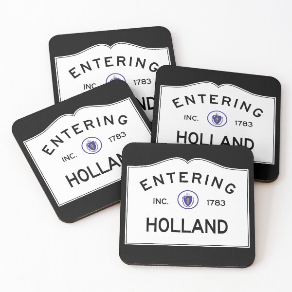Item preview, Entering Holland Massachusetts - Commonwealth of Massachusetts Road Sign  designed and sold by NewNomads.