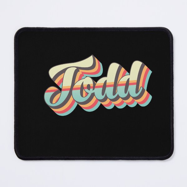 Item preview, Todd name - cool 70s retro font surf style design designed and sold by NameTheory.