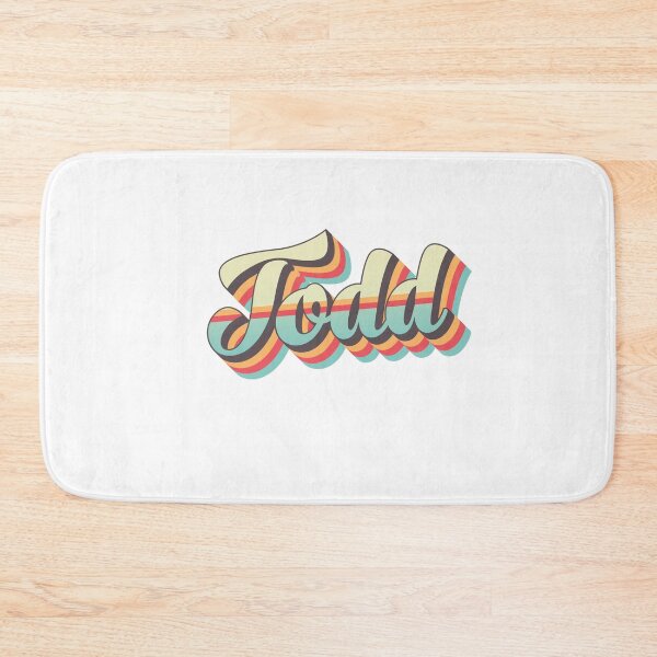 Item preview, Todd name - cool 70s retro font surf style design designed and sold by NameTheory.