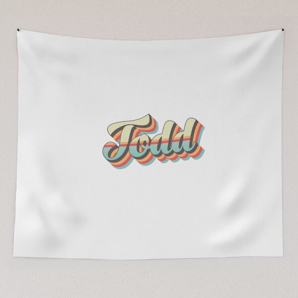 Item preview, Todd name - cool 70s retro font surf style design designed and sold by NameTheory.