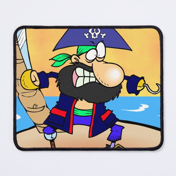 Item preview, captain hook parrot island tree pirate fun clip art funny cartoon character designed and sold by BestDesign87.