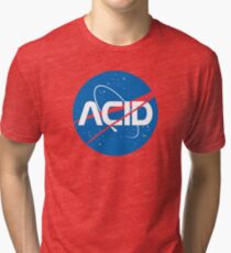 Camiseta de tejido mixto Ácido vs Nasa