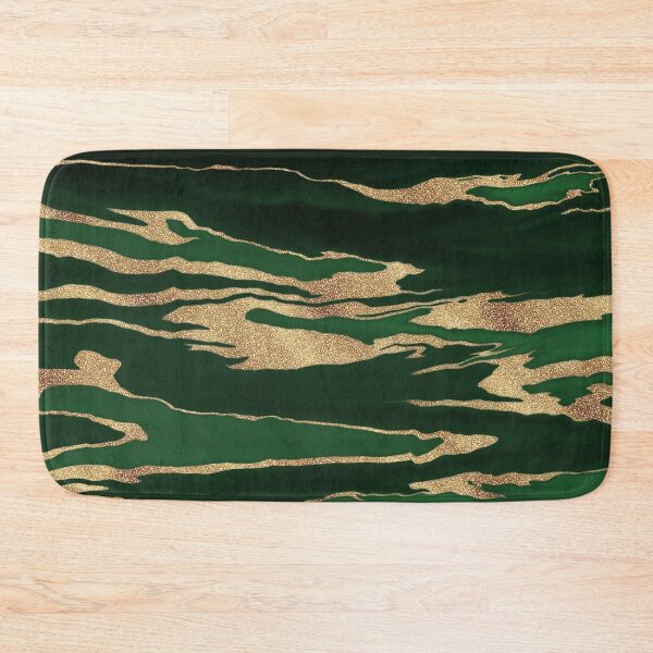 Item preview, Gold Green Marble Abstract Painting designed and sold by NdesignTrend.