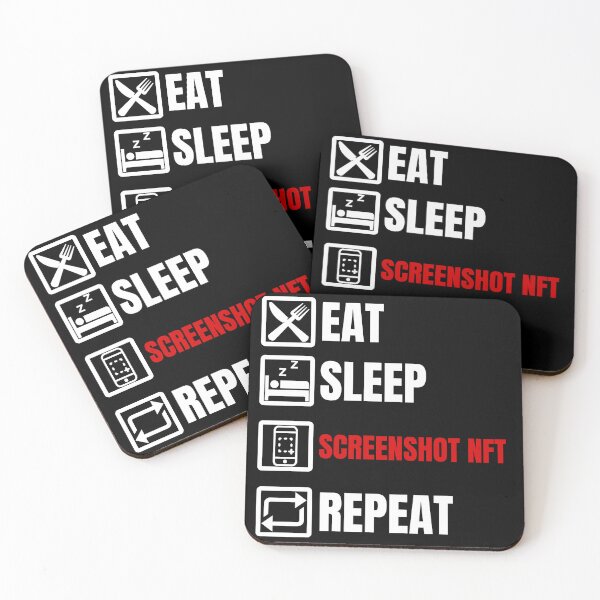 Item preview, Eat sleep screenshot nft repeat designed and sold by Endeavour-Tees.