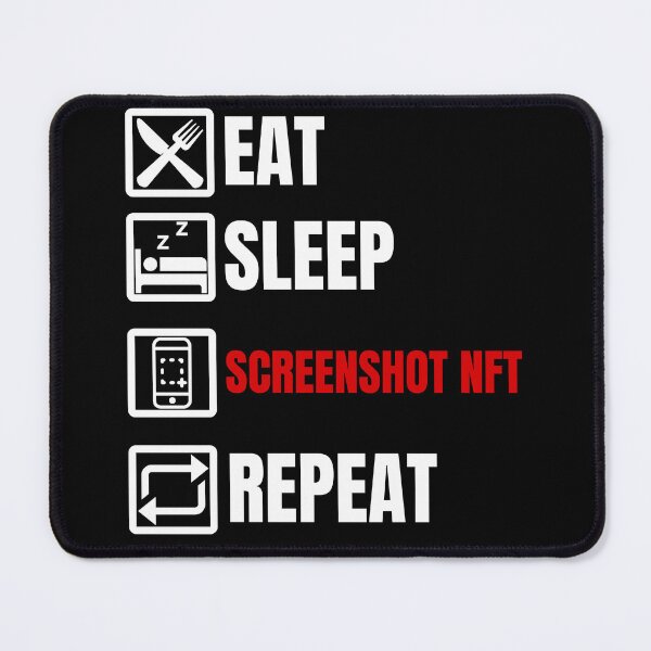 Item preview, Eat sleep screenshot nft repeat designed and sold by Endeavour-Tees.