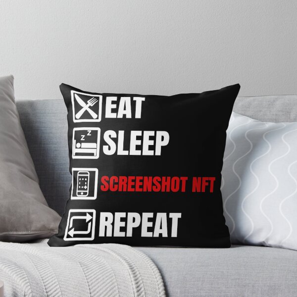 Item preview, Eat sleep screenshot nft repeat designed and sold by Endeavour-Tees.