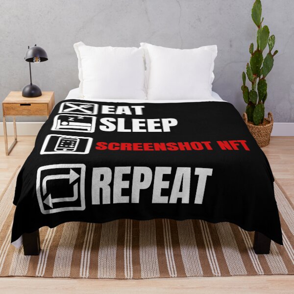 Item preview, Eat sleep screenshot nft repeat designed and sold by Endeavour-Tees.