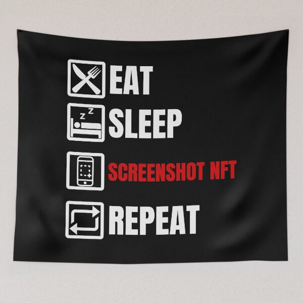 Item preview, Eat sleep screenshot nft repeat designed and sold by Endeavour-Tees.
