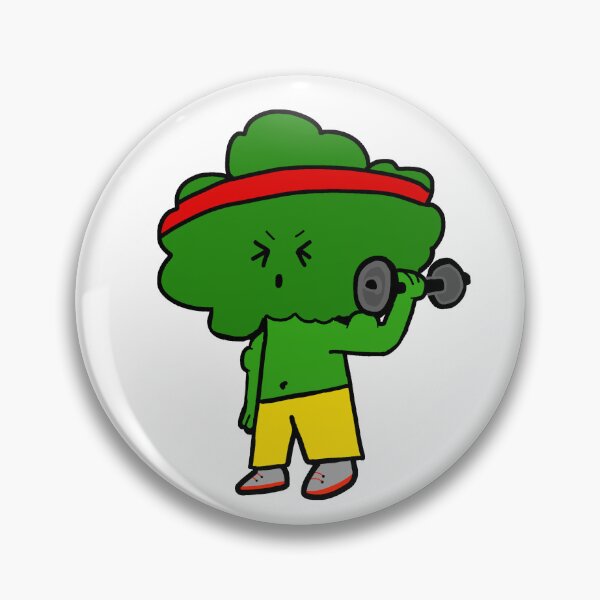Item preview, Cartoon Broccoli Working Out  designed and sold by poppycoleman777.