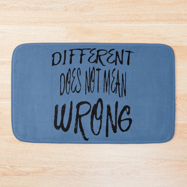 Item preview, Different Does Not Mean Wrong Black Scribbled Quote designed and sold by taiche.