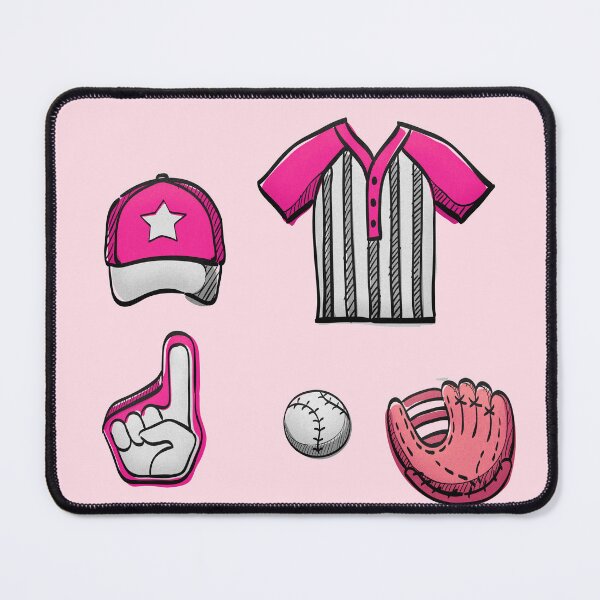 Item preview, Baseball items pink  designed and sold by AmDotArt.