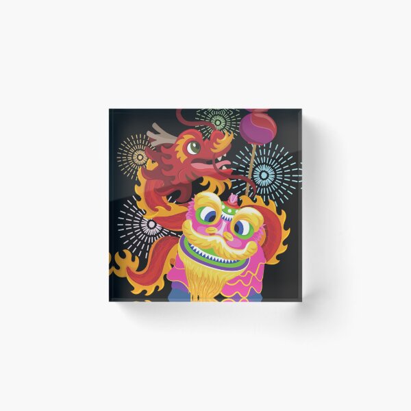 Item preview, Lion and Dragon Dance designed and sold by myronmarlulns.