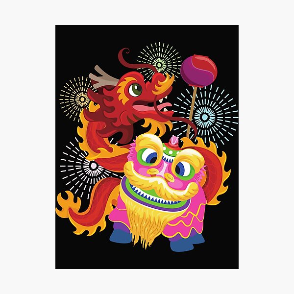 Item preview, Lion and Dragon Dance designed and sold by myronmarlulns.