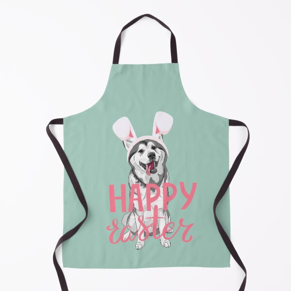 Item preview, Cute Siberian Husky Bunny Ears Happy Easter designed and sold by LamaraK.
