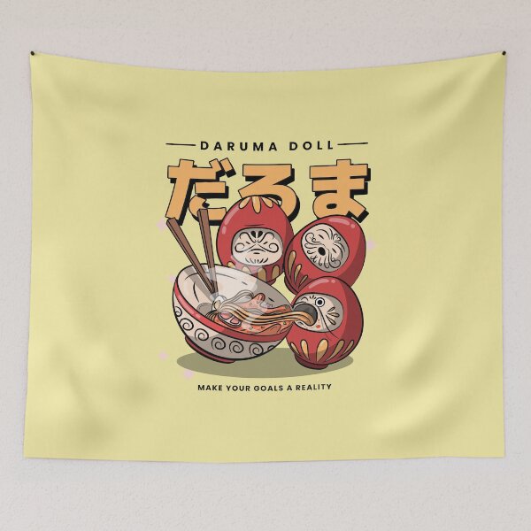 Item preview, Daruma Dolls Eating Ramen Noodle Lovers designed and sold by mrkedi123.