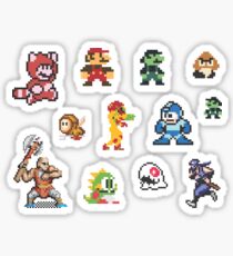 8-bit Characters Sticker Sheet Sticker