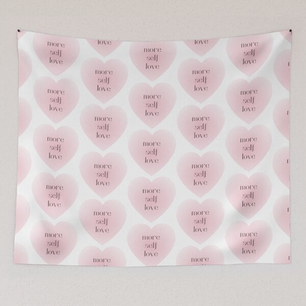 Item preview, more self love soft heart (pink) designed and sold by teethfairy.