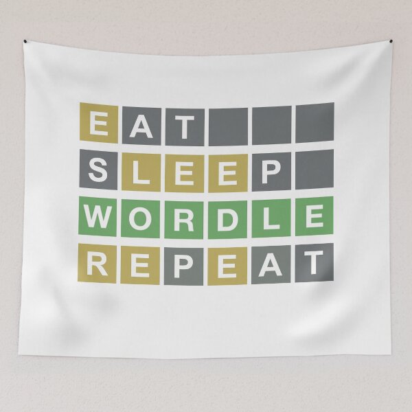 Item preview, Eat Sleep WORDLE repeat designed and sold by NashG-art.