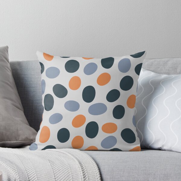 Item preview, Liquid Abstract Pattern Orange Blush Gray designed and sold by BeatrisVeres.
