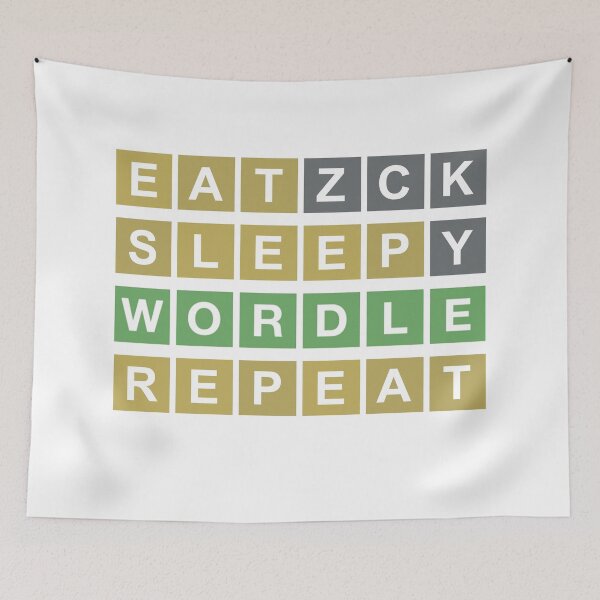 Item preview, Eat Sleep WORDLE repeat 2 designed and sold by NashG-art.