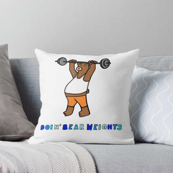 Item preview, Bear lifting weights designed and sold by poppycoleman777.