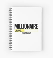 Millionaire Loading Please Wait Spiral Notebook