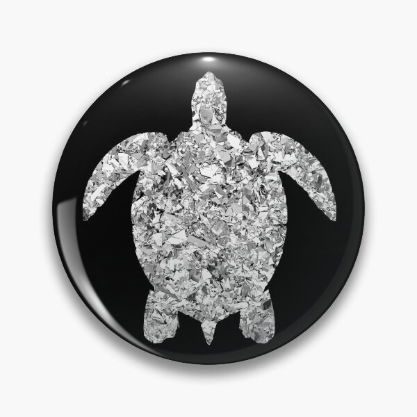 Artikelvorschau, Silver foil Turtle  abstract shape entworfen und verkauft von FleurDeTango.