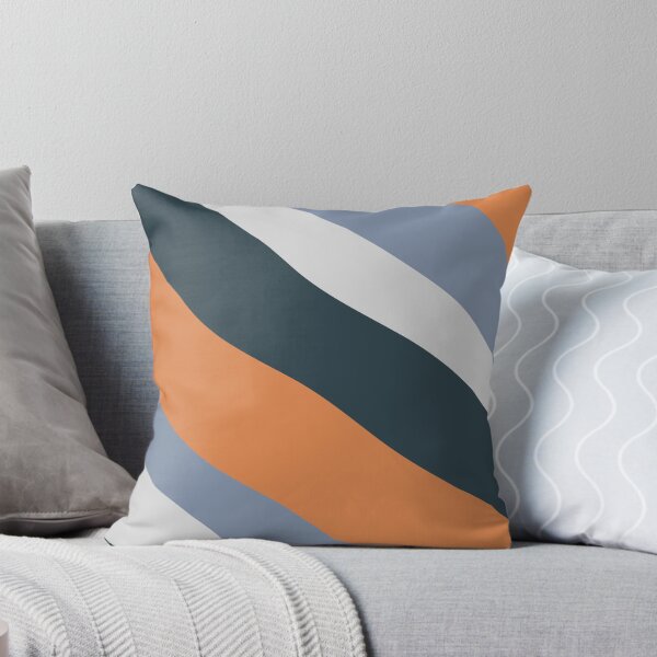 Item preview, Liquid Abstract Pattern Orange Blush Gray designed and sold by BeatrisVeres.