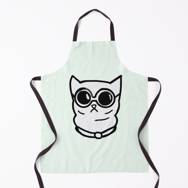 Item preview, nerd cat designed and sold by ventumpluviam.