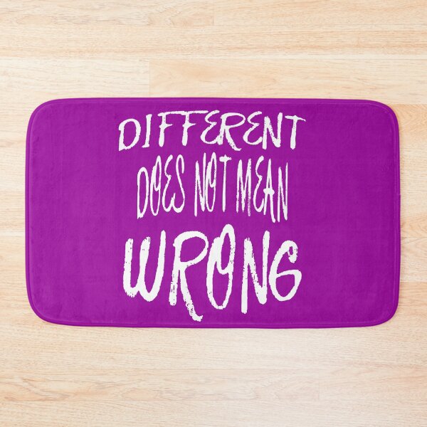 Item preview, Different Does Not Mean Wrong White Scribbled Quote designed and sold by taiche.