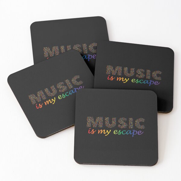 Item preview, Music Is My Escape (Rainbow), LGBT Music Lover designed and sold by Koala Designs.