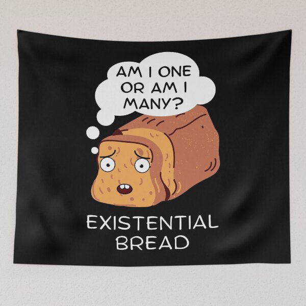 Item preview, Existential Bread: Kawaii Bread Pun designed and sold by Caregiverology.
