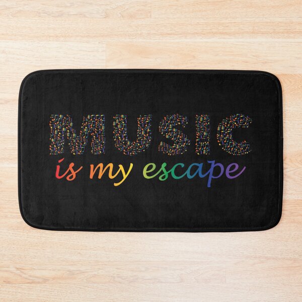 Item preview, Music Is My Escape (Rainbow), LGBT Music Lover designed and sold by Koala Designs.