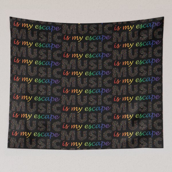 Item preview, Music Is My Escape (Rainbow), LGBT Music Lover designed and sold by Koala Designs.