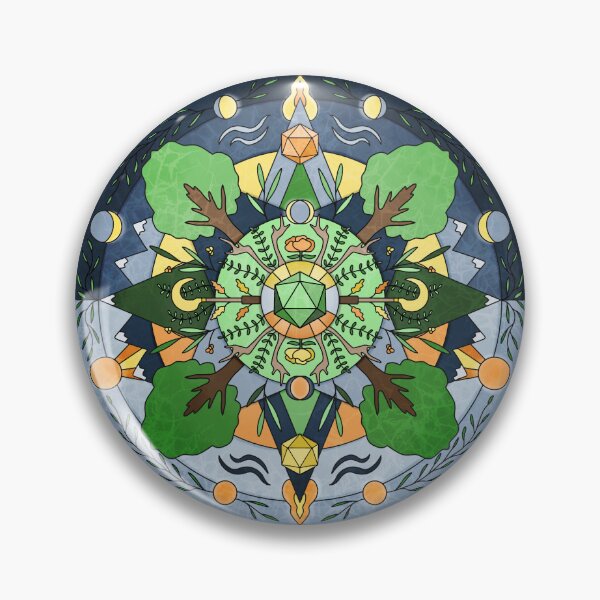 Item preview, Druid Class Dice Mandala designed and sold by GrousyGirl.