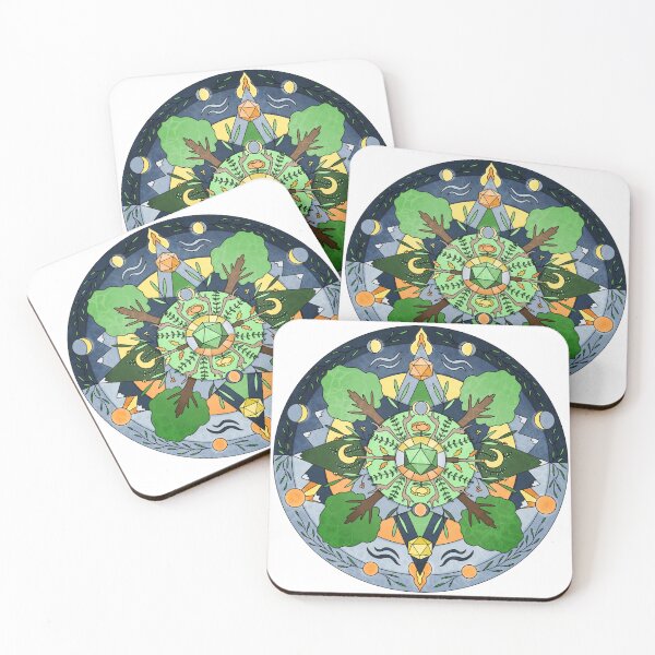 Item preview, Druid Class Dice Mandala designed and sold by GrousyGirl.