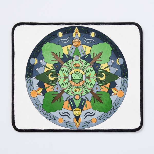 Item preview, Druid Class Dice Mandala designed and sold by GrousyGirl.