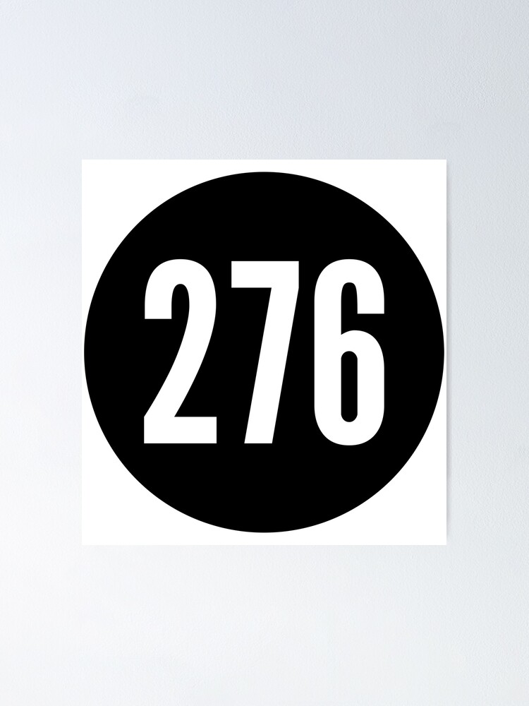 "276 of area code zip code location black and white " Poster by WAKANE Redbubble