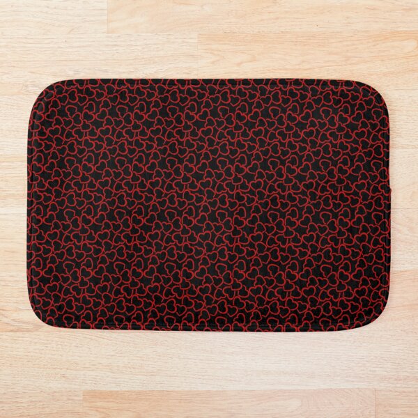 Item preview, Black & Red Love Hearts Expanding Pattern Unisex Design designed and sold by HappyHermit9.