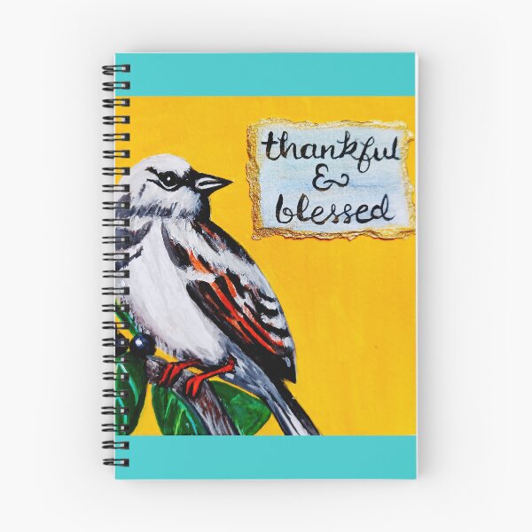 Item preview, THANKFUL AND BLESSED / BIRD PAINTING designed and sold by Dr. Diksha  Singh.
