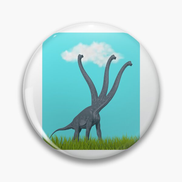 Item preview, Three-necked dinosaur (blue sky & grass edition) designed and sold by CosmicStory.